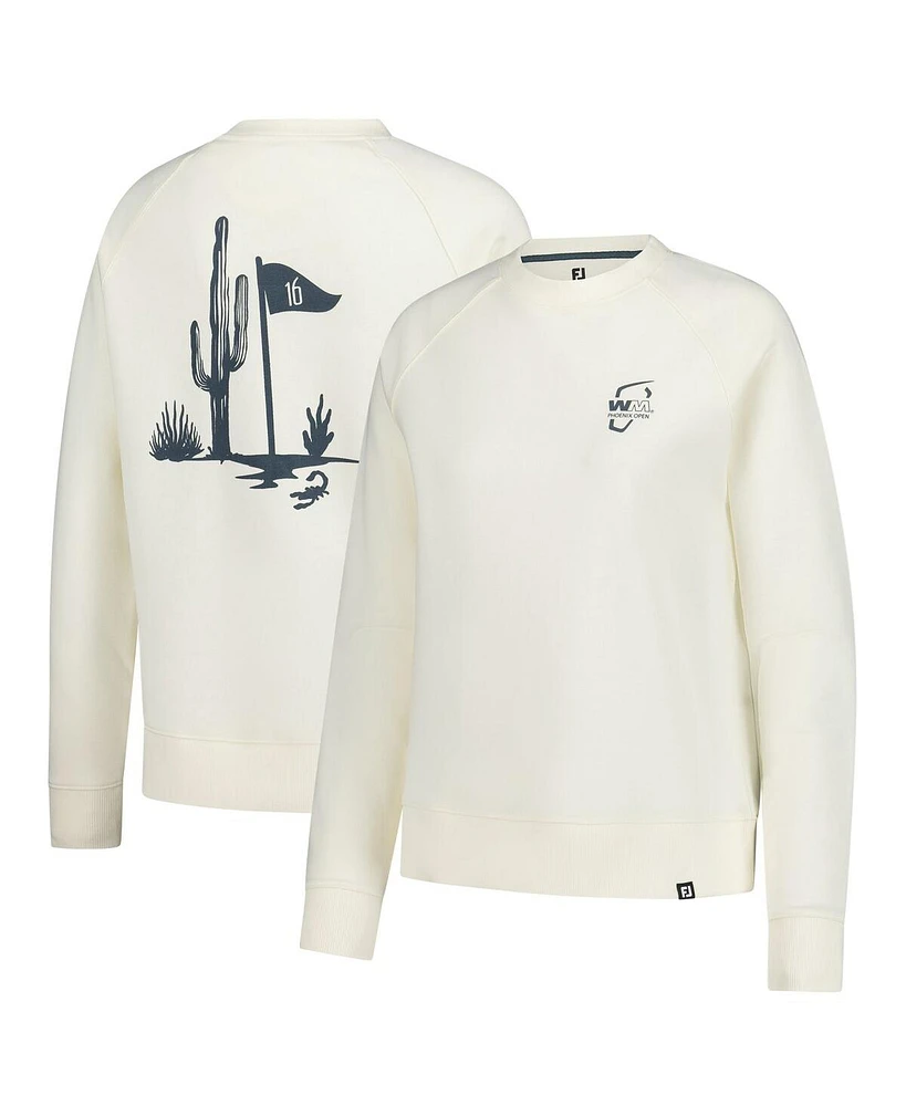 FootJoy Women's Cream Wm Phoenix Open Raglan Pullover Sweatshirt