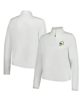 Under Armour Women's White 2025 Wm Phoenix Open Rose Jacquard Quarter-Zip Top