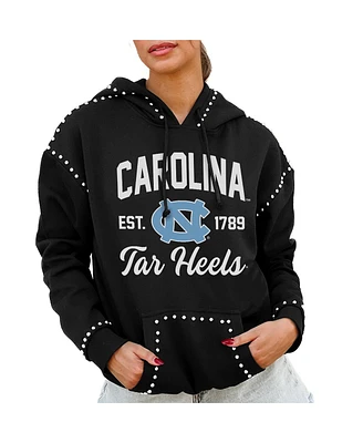 Gameday Couture Women's Black North Carolina Tar Heels Studded Pullover Hoodie
