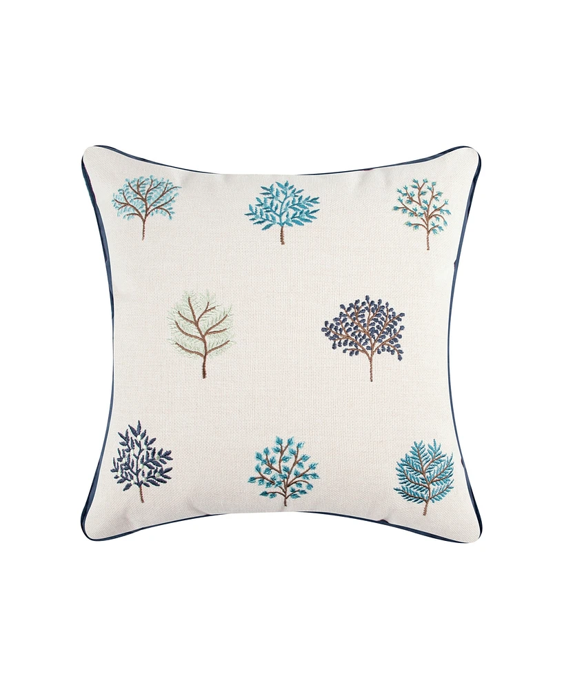 Levtex English Forest Embroidered Decorative Pillow, 16" x 16"