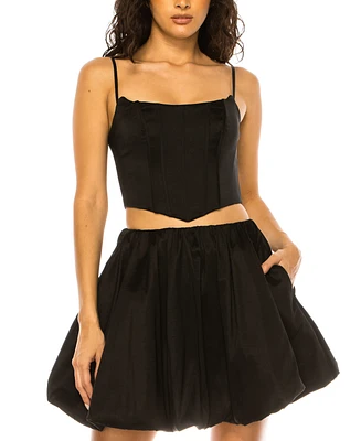 Alex & Sophia Juniors' 2-Pc. Taffeta Bubble Dress Set