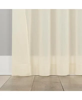 Nahla 100% Cotton Sheer Rod Pocket Curtain Panel