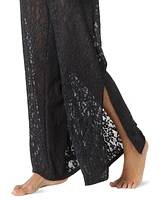 Michael Kors Women's Lace Wide-Leg Cover-Up Pants