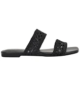 Calvin Klein Women's Florency Woven Slip-On Flat Sandals