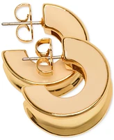 kate spade new york Small Concave Hoop Earrings, 0.82"