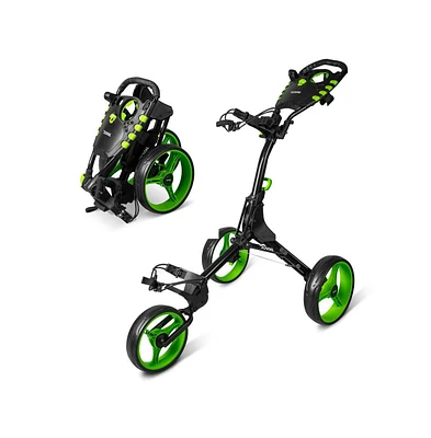Jovial Foldable 3-Wheel Golf Push Cart with Scorecard Holder