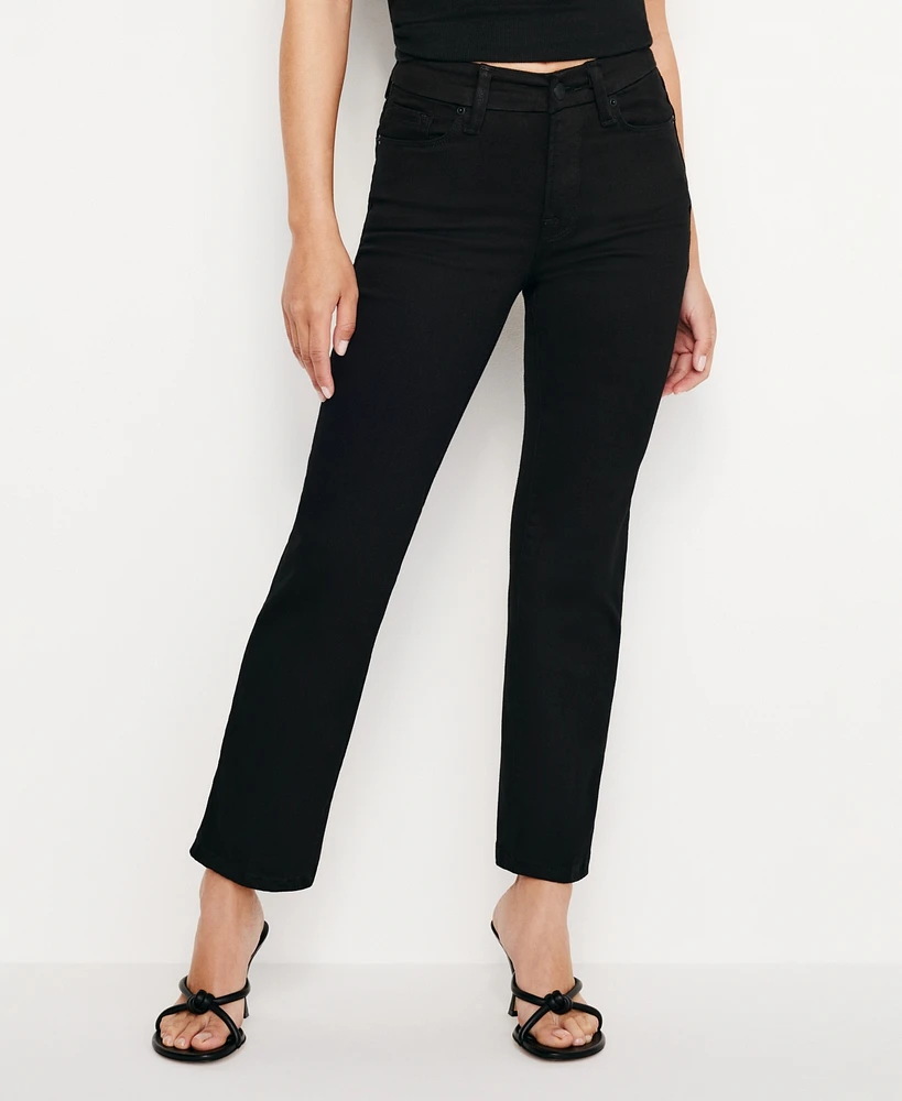 Good American Petite Never Fade Straight Jeans