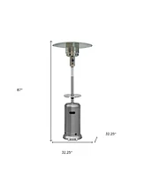 48000 Btu Steel Propane Cylindrical Pole Standing Patio Heater