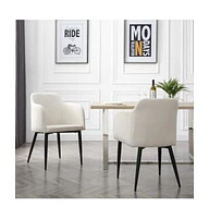 Set of Two Fabric Upholstered Arm Chairs – Versatile and Stylish
