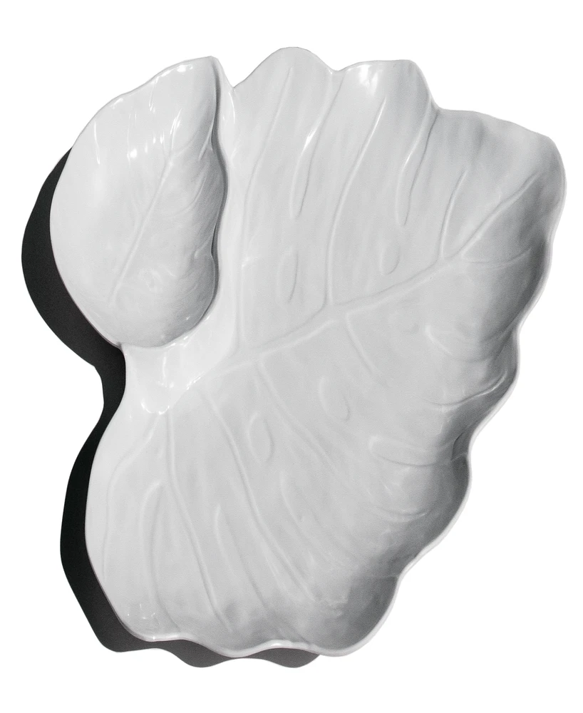 TarHong Coastal Leaf Chip and Dip Platter