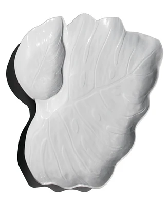 TarHong Coastal Leaf Chip and Dip Platter
