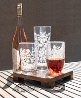 TarHong Stax Optic Twist Jumbo Glasses, Set of 6