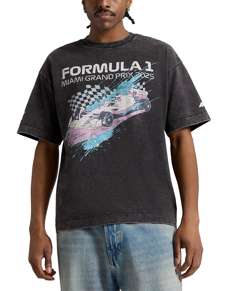 Puma True Fan Short Sleeve Miami Splash Graphic T-Shirt