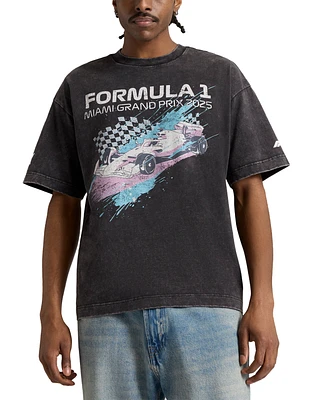 Puma True Fan Short Sleeve Miami Splash Graphic T-Shirt