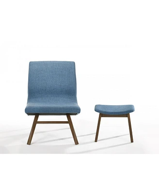 Lounge Chair with Ottoman – Upholstered Design for Relaxation