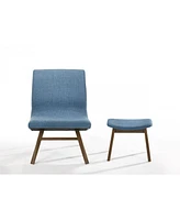 Lounge Chair with Ottoman – Upholstered Design for Relaxation