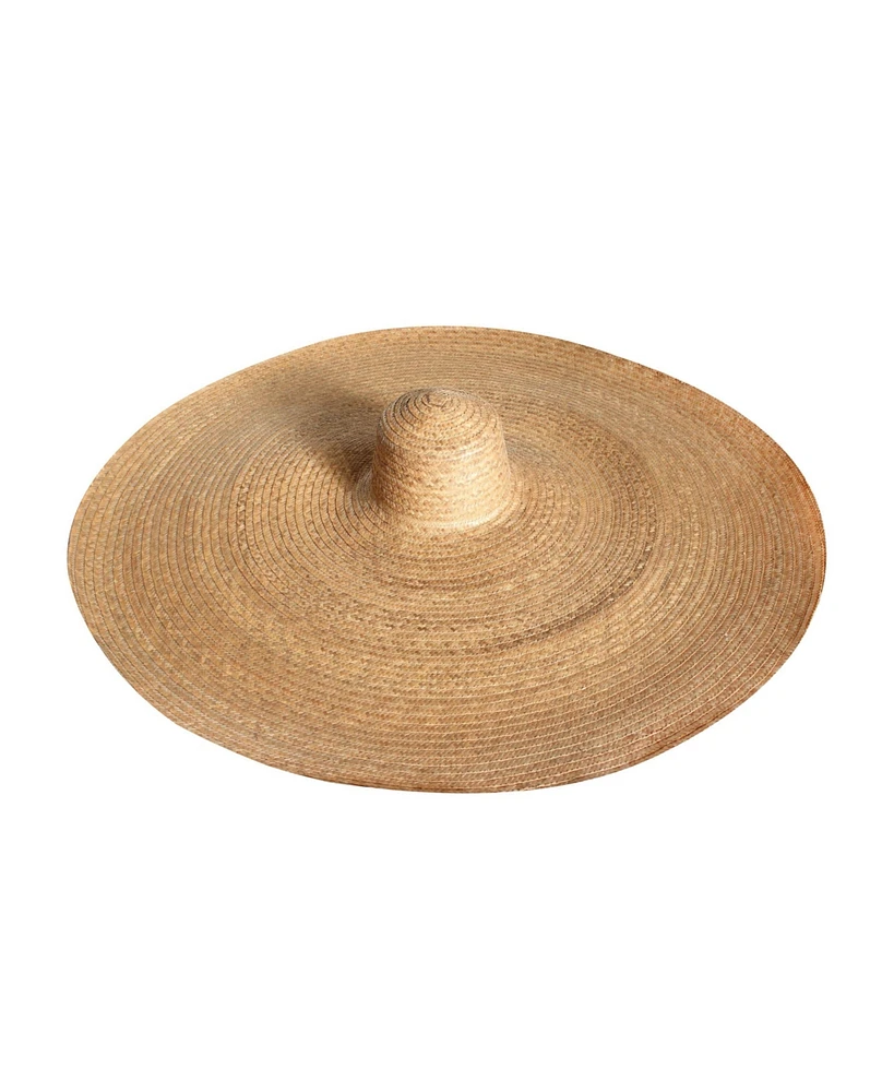 Solana Oversized Straw Hat Toasted Beige