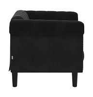 Sofa Chair Black Velvet