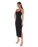 Bebe Women's Jersey Maxi Tank Dress with Rhinestone