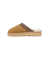 Braid Trim Sheepskin Shearling Clog