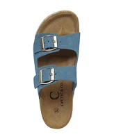 Double Buckle Platform Sandals