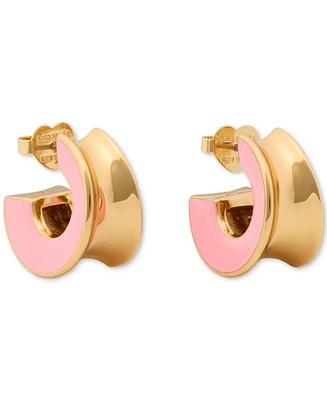 kate spade new york Small Concave Hoop Earrings, 0.82"