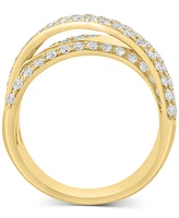 Effy Diamond Crossover Statement Ring (1-5/8 ct. t.w.) in 14k Gold