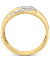 Effy Diamond Buckle Motif Statement Ring (1/5 ct. t.w.) in 14k Gold