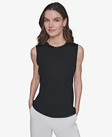 Karl Lagerfeld Paris Women's Bead-Trim Sleeveless Top