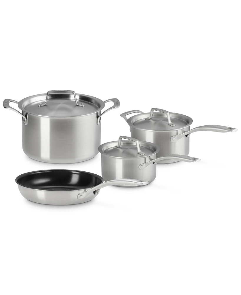 Le Creuset Essential Stainless Steel 7-Pc. Cookware Set