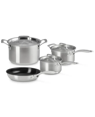 Le Creuset Essential Stainless Steel 7-Pc. Cookware Set