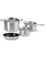 Le Creuset Essential Stainless Steel 7-Pc. Cookware Set