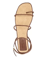 Schutz Women's Kaya Straw Flat Sandals