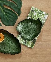 Tableau Tropical Leaves Set of 4 Napkins, 8.25" x 8.25"