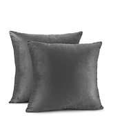 Nestl Elegant Velvet Removeable Cover 2-Pack Decorative Pillows
