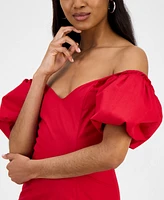 Cindy Castro New York Women's Gabriela Off-the-Shoulder Midi Dress