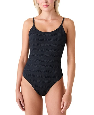 Andie Women's The Liku Smocked Scoop-Back One-Piece Swimsuit