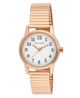 Laura Ashley Women's Quartz Rose Gold Alloy Expansion Watch, 30mm