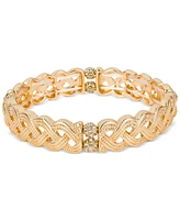 Patricia Nash Gold-Tone Pave Fireball Rope Stretch Bracelet