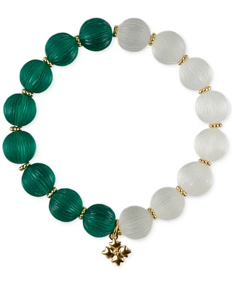 Patricia Nash Gold-Tone Mixed Color Bead Stretch Bracelet