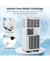 Gymax 8000 Btu Portable Air Conditioner 3-in-1 Ac Unit w/ Dehumidifier & Fan Sleep Mode & 24H Timer