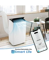 Gymax 4-in-1 Portable Air Conditioner 12000 Btu Smart WiFi Air Cooler w/ Fan Dehumidifier 24H Timer