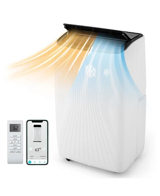 Gymax 4-in-1 Portable Air Conditioner 12000 Btu Smart WiFi Air Cooler w/ Fan Dehumidifier 24H Timer