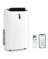 Gymax 12000 Btu Ashrae Portable Air Conditioner Controlled by WiFi Smart App & Remote