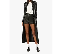 WeWoreWhat Women's Slim Faux Leather Jacket