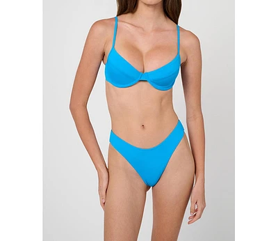 WeWoreWhat Women's Full Coverage Underwire Bikini Top
