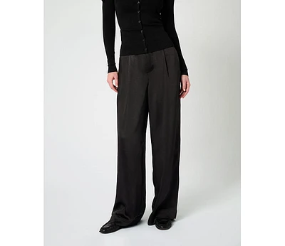 WeWoreWhat Women's Silky Trouser Pant