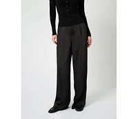 WeWoreWhat Women's Silky Trouser Pant
