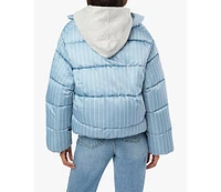WeWoreWhat Women's Collar Puffer Jacket