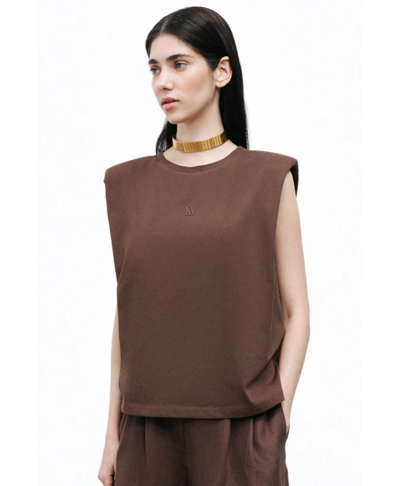 Nocturne Women's Padded Basic T-Shirt